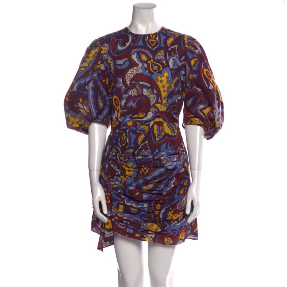 Rhode Pia Dress in Retro Paisley Ice